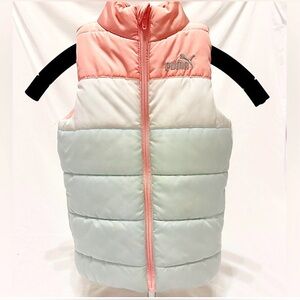 Girls PUMA Puffer Vest Size XXS 3/4